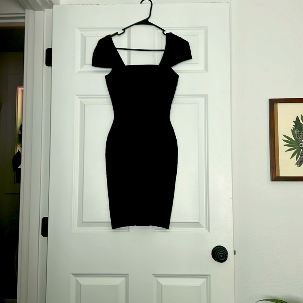 Herve Leger Cap Sleeve Mini LBD